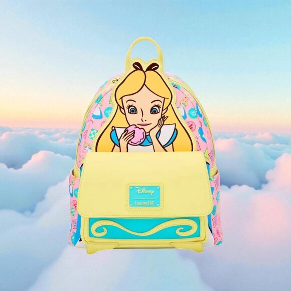 Loungefly Handbags - Disney Loungefly Alice In Wonderland Cookies Mini Backpack